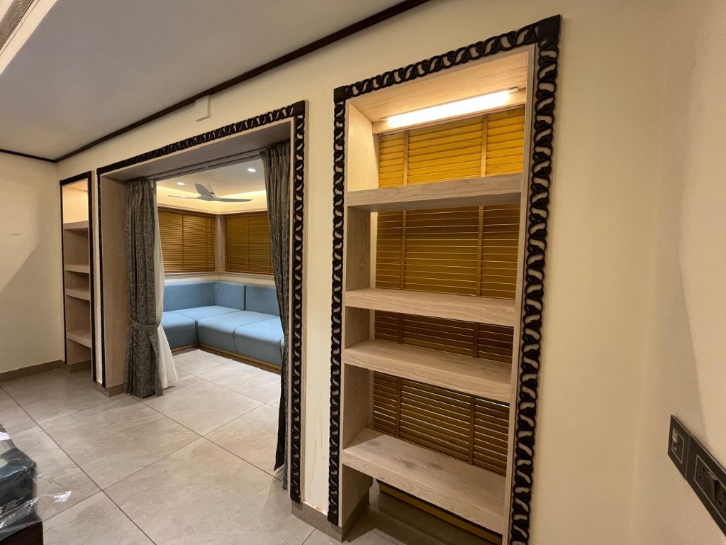 Interior with Carved Wooden Frames